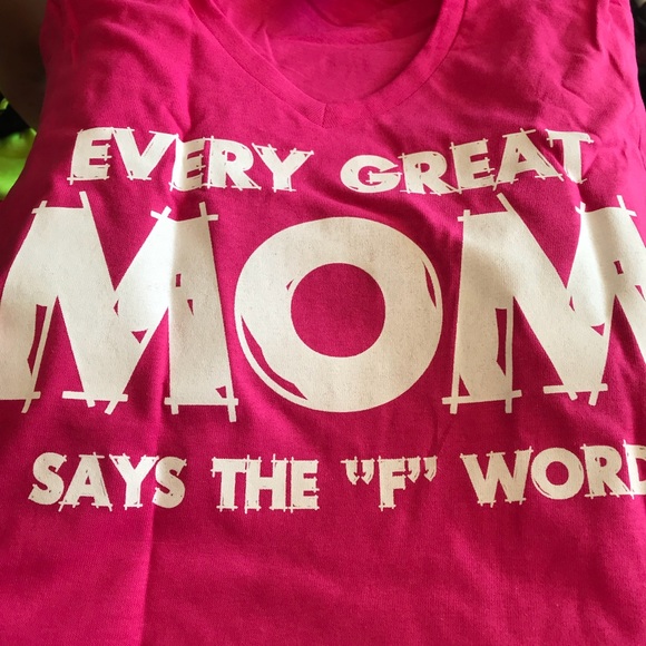 Pink Mom “F” word shirt small - Picture 2 of 3